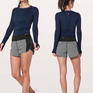 Lululemon Real Quick Short *Perforated 3.5" Monochromic Black